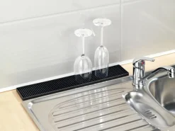 Wenko Abtropfmatte Slim 42 cm Schwarz