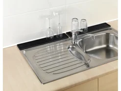 Wenko Abtropfmatte Slim 42 cm Schwarz