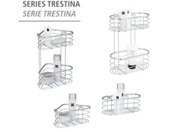 Wenko Eckablage Trestina 25 cm x 10,5 cm 16,5 cm Edelstahl Silber Glänzend