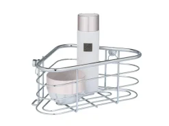 Wenko Eckablage Trestina 25 cm x 10,5 cm 16,5 cm Edelstahl Silber Glänzend