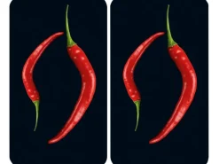 Wenko Herdabdeckplatte Universal Peperoni Duo 2er-Set für alle Herdarten