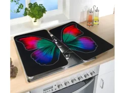 Wenko Herdabdeckplatten Universal Butterfly by Night 2er Set Mehrfarbig
