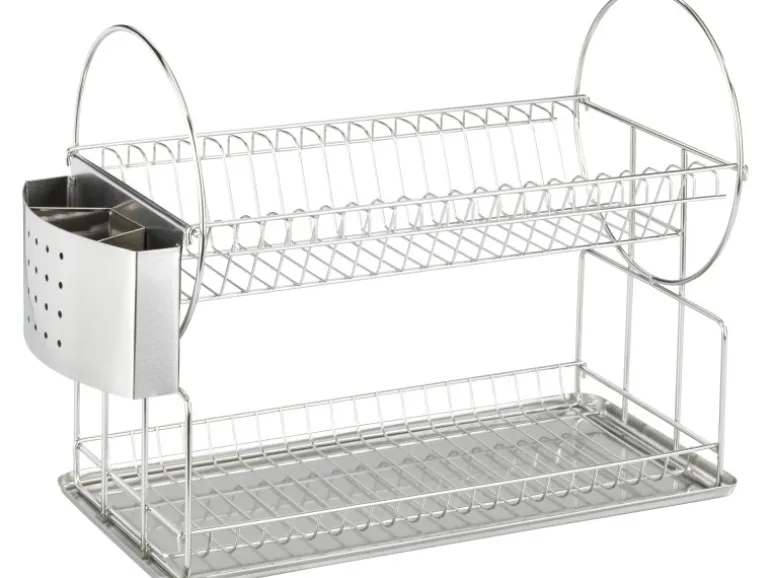 Wenko Küchen-Geschirrabtropfer Exclusiv Duo Edelstahl