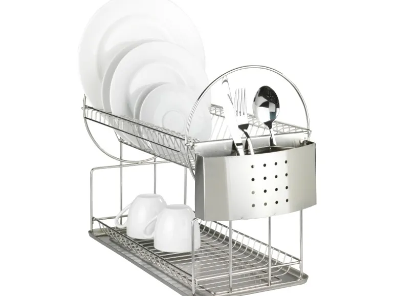 Wenko Küchen-Geschirrabtropfer Exclusiv Duo Edelstahl