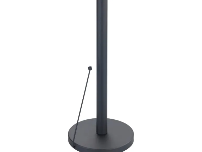 Wenko Küchenrollenhalter Clayton Pulverbeschichtetes Metall Ø 15 x 33 cm Schwarz