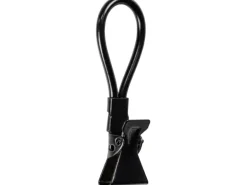 Wenko Klemm-Ösen Metall 1,7 cm x 5,3 cm x 1 cm Schwarz 4 Stück