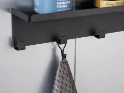 Wenko Klemm-Ösen Metall 1,7 cm x 5,3 cm x 1 cm Schwarz 4 Stück