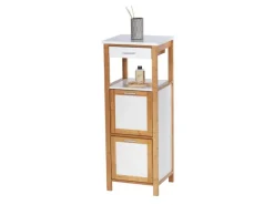 Wenko Regal Finja aus Bambus mit 2 Ablagen 34 x 89 x 30 cm Braun