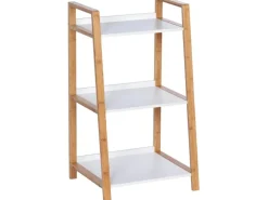 Wenko Regal Finja Bambus Braun mit 3 Etagen