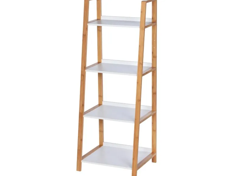 Wenko Regal Finja Bambus Braun mit 4 Etagen