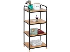 Wenko Regal Loft Bambus Braun mit 4 Etagen