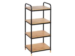 Wenko Regal Loft Bambus Braun mit 4 Etagen