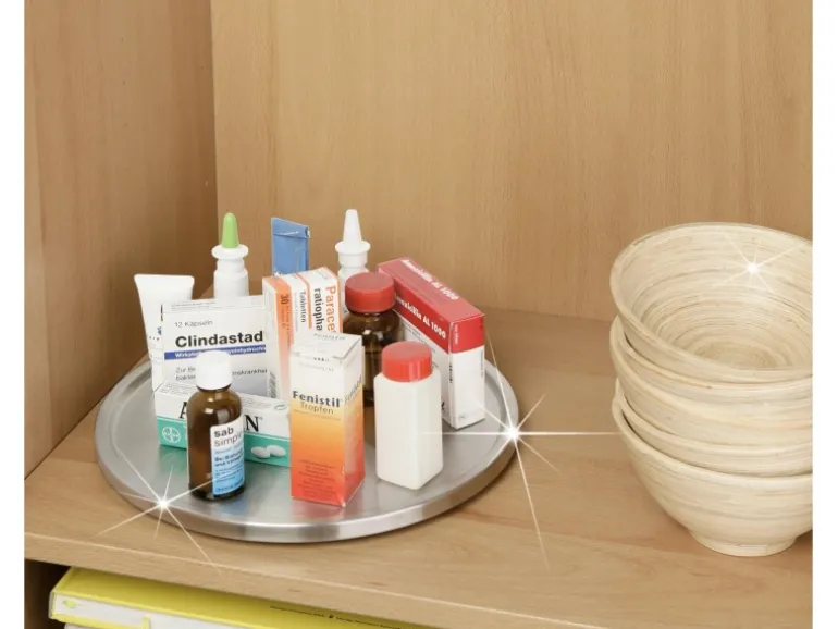 Wenko Schrankrondell Uno Edelstahl Rostfrei