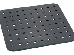 Wenko Spülbeckeneinlage Kristall Eckig 27,5 cm x 1 cm x 31 cm Grau