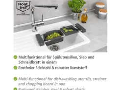 Wenko Spülbecken-Organizer Spülen-Caddy Cami ausziehbar