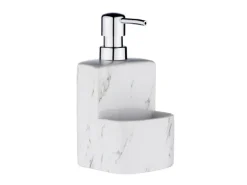 Wenko Spülmittelspender Festival Marmor Weiß 380 ml