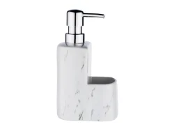 Wenko Spülmittelspender Festival Marmor Weiß 380 ml