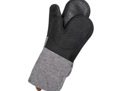 Wenko Topfhandschuhe Ada 2er-Set Silikon-Handflächen Schwarz