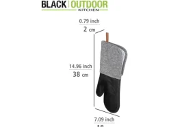 Wenko Topfhandschuhe Ada 2er-Set Silikon-Handflächen Schwarz