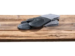 Wenko Topfhandschuhe Ada 2er-Set Silikon-Handflächen Schwarz