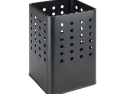 Wenko Utensilienhalter Silio 11,5 cm x 16,5 cm x 11,5 cm Schwarz Matt