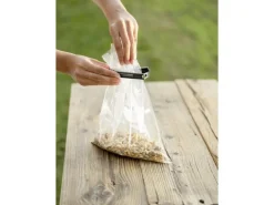 Wenko Verschlussclips Tilly Kunststoff 11 cm x 1,5 cm x 1 cm Schwarz 5 Stück