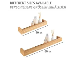 WENKO Wandregal Bambusa 40 cm Bambus