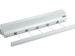 Wenko Wand-Wäscheleinen Ausziehbar Weiß 7 cm x 47,5 cm x 7 cm