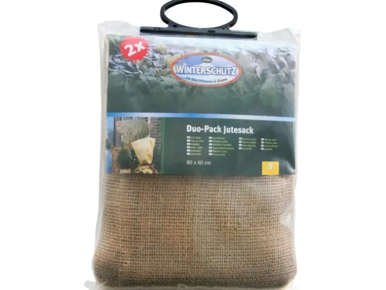 Winterschutz Jutesack Natur im Duo-Pack 60 cm x 80 cm