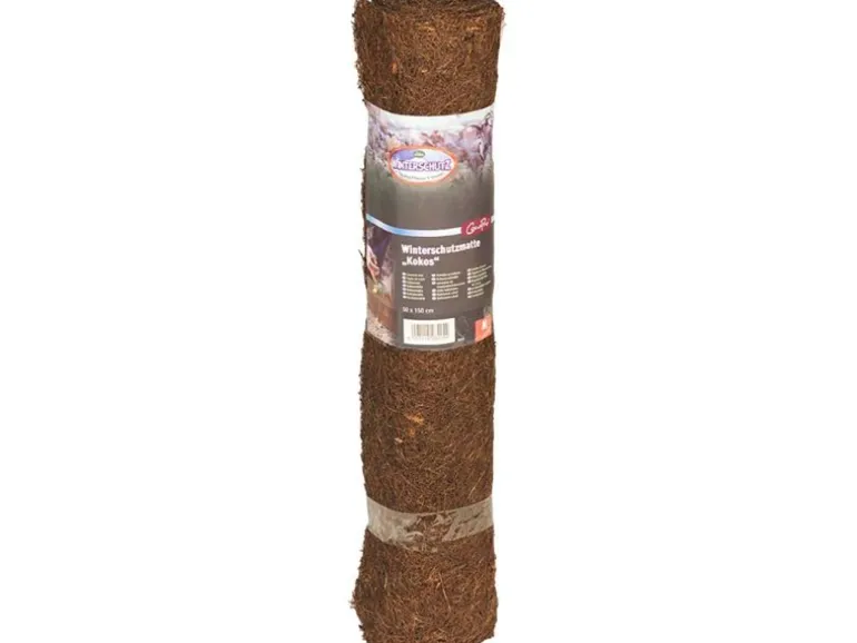 Winterschutz Kokosmatte Dunkelbraun 50 cm x 150 cm