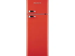 Wolkenstein Retro-Kühl-Gefrierkombination GK212.4RT Feuerrot EEK: E
