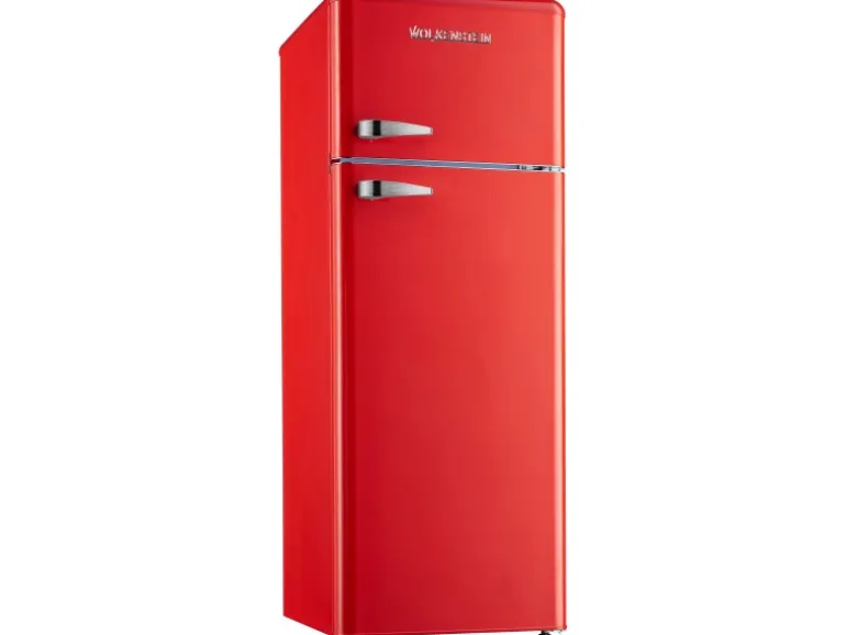 Wolkenstein Retro-Kühl-Gefrierkombination GK212.4RT Feuerrot EEK: E
