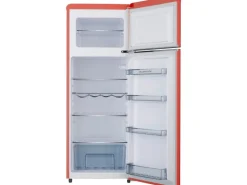 Wolkenstein Retro-Kühl-Gefrierkombination GK212.4RT Feuerrot EEK: E