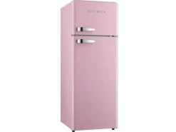Wolkenstein Retro-Kühl-Gefrierkombination GK212.4RT Pink