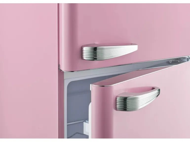 Wolkenstein Retro-Kühl-Gefrierkombination GK212.4RT Pink