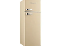 Wolkenstein Retro-Kühl-Gefrierkombination GK212.4RT Creme EEK: E