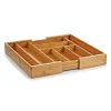 Zeller Besteckkasten Ausziehbar Bambus/HDF 6,5 cm x 35 cm x 43 cm Natur