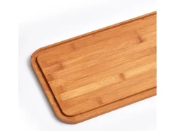 Zeller Brotkasten Metall mit Bambusdeckel 42,5 cm x 23 cm x 12,3 cm Matt Schwarz