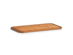 Zeller Brotkasten mit Bambusdeckel 30,5 cm x 18 cm x 12,5 cm Matt Schwarz