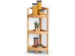 Zeller Eckregal Bambus 85 cm x 29 cm x 29 cm