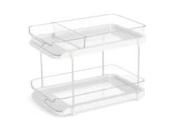 Zeller Etagenregal Kunststoff 23,5 cm x 21,3 cm x 33,3 cm Transparent