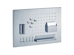 Zeller Memoboard mit Utensilien 50 cm x 35 cm x 1,5 cm Edelstahl