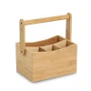 Zeller Utensilienhalter mit Tragegriff Bambus 23 cm x 14 cm x 21,5 cm Natur