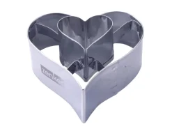 Zenker Ausstecher Linzer Herz 2 in 1 Silber