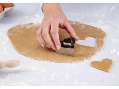 Zenker Ausstecher Linzer Herz 2 in 1 Silber