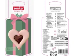 Zenker Ausstecher Linzer Herz 2 in 1 Silber