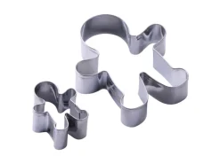 Zenker Ausstecher-Set Lebkuchenmann Silber 2-teilig