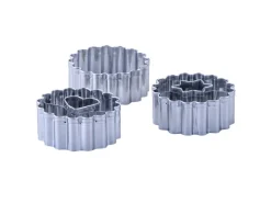 Zenker Ausstecher-Set Linzer Herz und Stern Silber 3-teilig