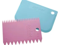 Zenker Teigkarten Patisserie 2er-Set Eisblau und Frozen Rose