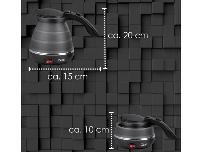 Zilan ZLN-1986 Reisewasserkocher Faltbar 0,5 L